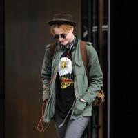 Evan Rachel Wood leaving her Manhattan hotel